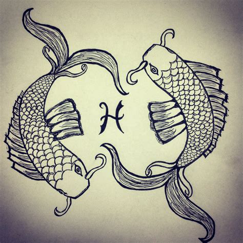 110 Pisces drawing ideas .